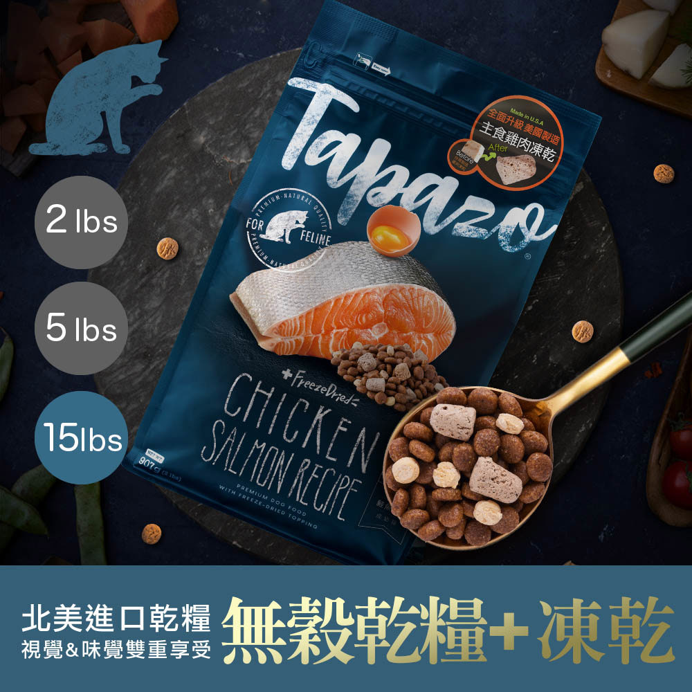 【凍乾雙饗宴】成幼貓低敏鮭魚配方 15磅